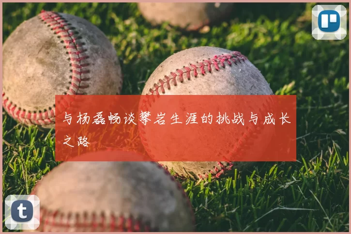 与杨磊畅谈攀岩生涯的挑战与成长之路