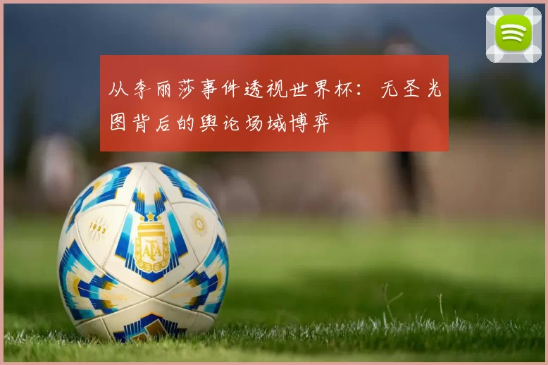 从李丽莎事件透视世界杯:无圣光图背后的舆论场域博弈